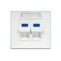 UTP rj45 cat5e cat6 uk Typ Modul Faceplate, einzelne cat5e cat6 Steckdose Faceplate